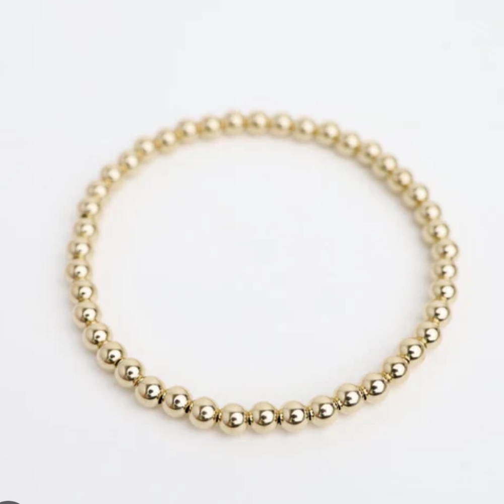 14K Gold Filled 4mm Beaded Bracelet✨